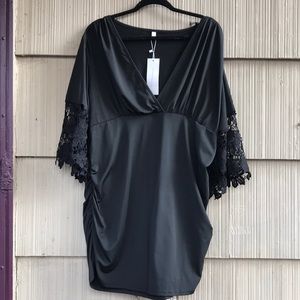 ✅Rosegal Blouse with Lace Sleeves